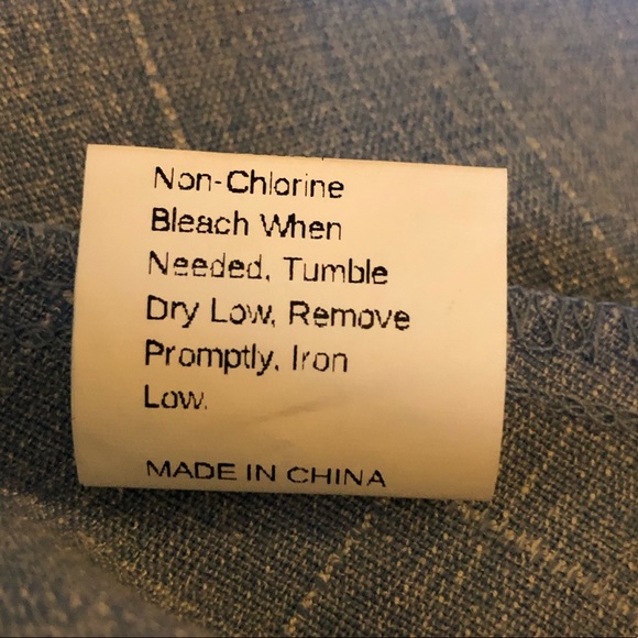 DONATED Shein Powder Blue & White Plaid High Low Peplum Blouse - Picture 12 of 16